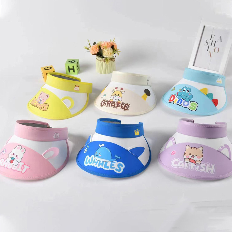 قبعة شمسية لطيفة على شكل رسوم كرتونية للأطفال