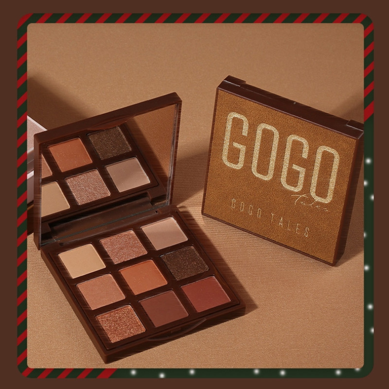 علبة ظلال عيون مخملية معجبة بـ 9 ألوان