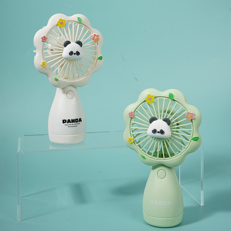 مروحة محمولة على شكل زهرة من سلسلة Panda Bao Fu