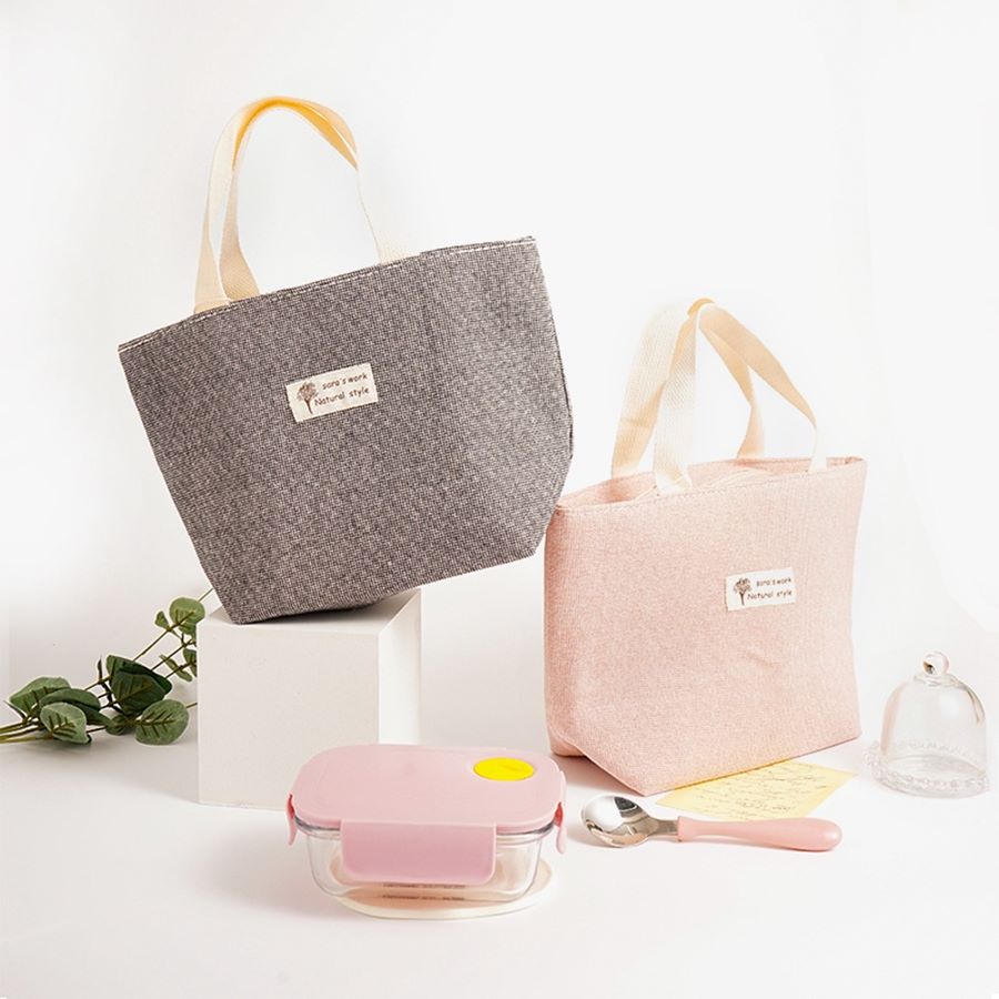 حقيبة غداء بسيطة للحفاظ على الحرارة بأسلوب موجز، مختلطة