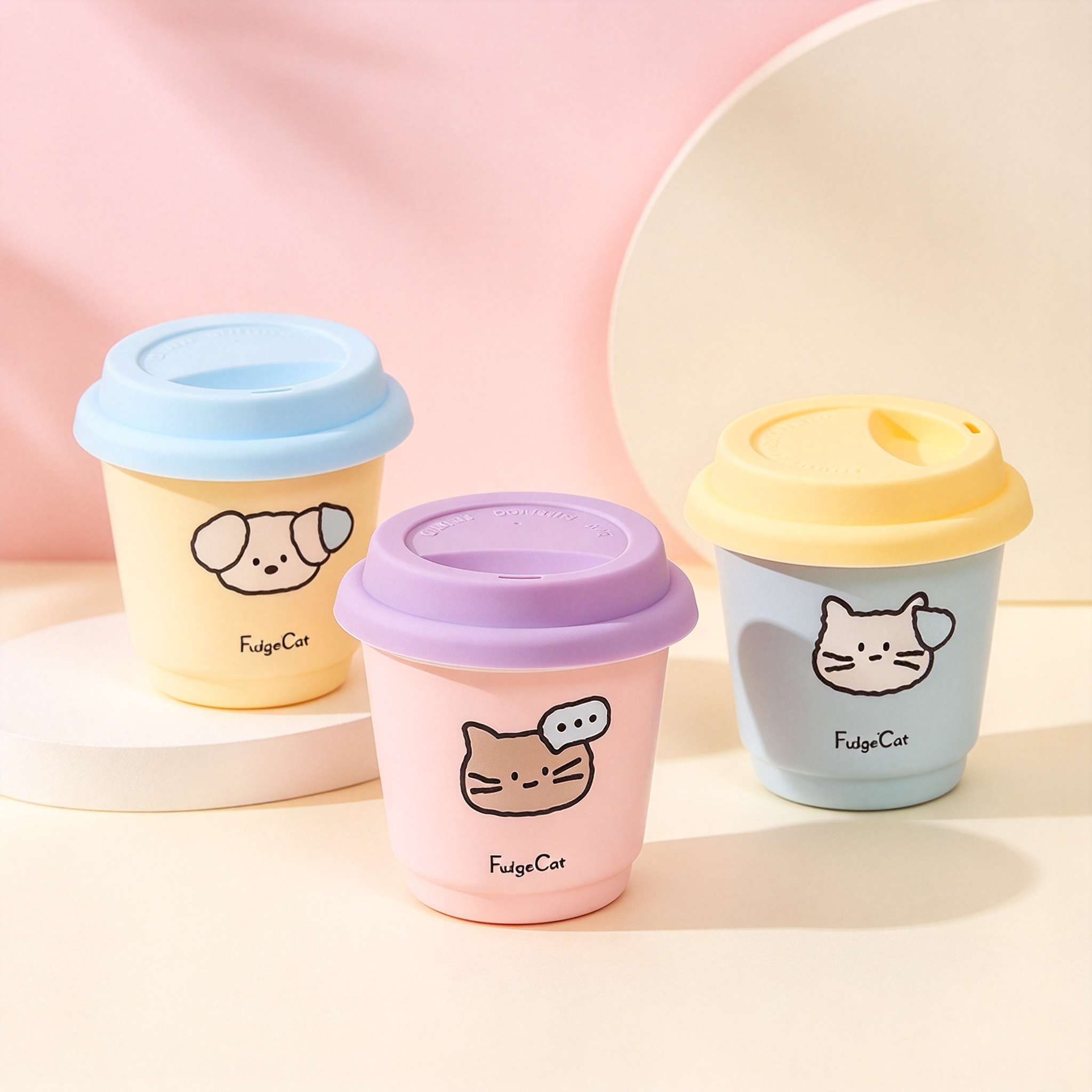 240ml Sour Candy Kitty Series Coffee Cup /Assorted
