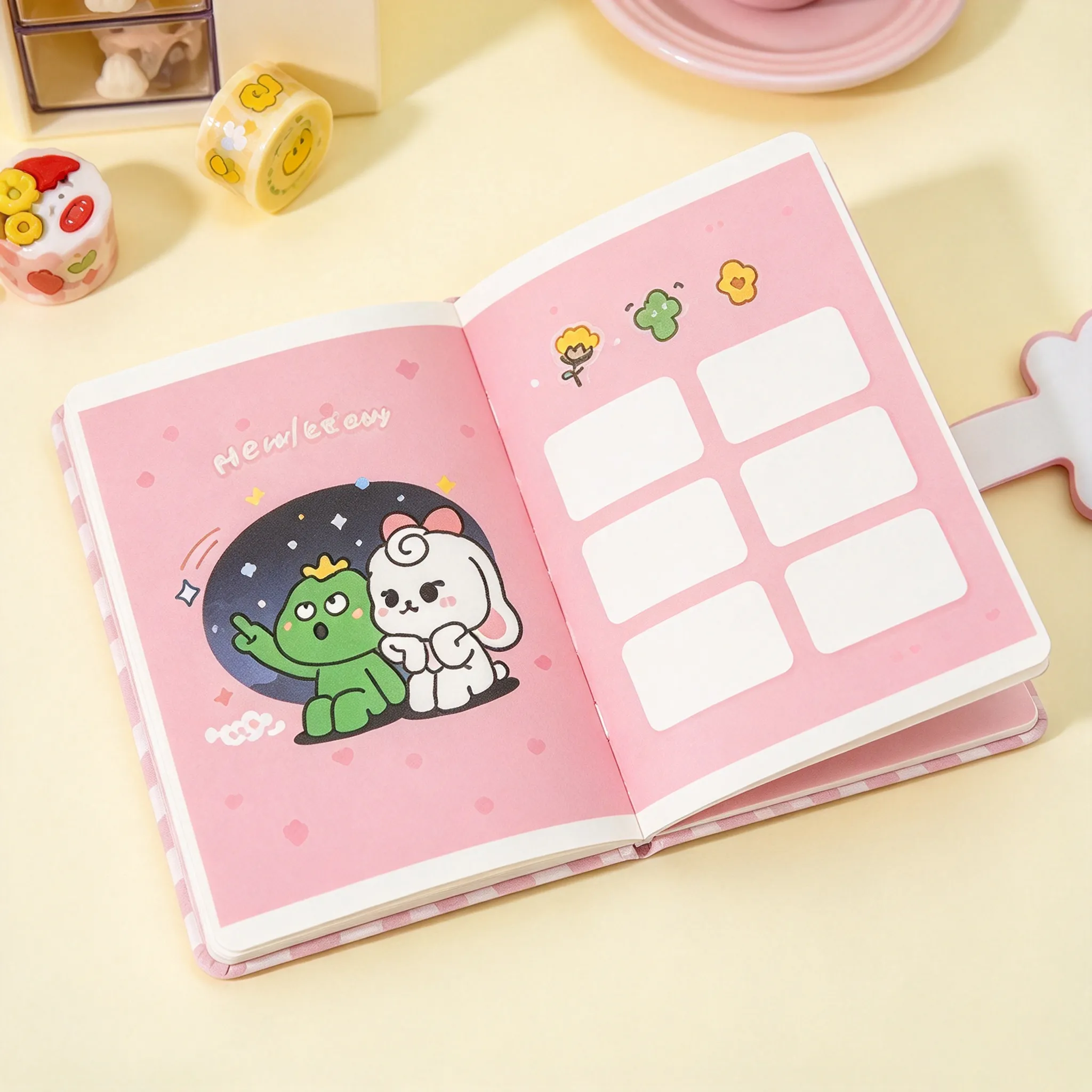 MIDI.FRIENDS student snap-button notebook 19*13cm/pink