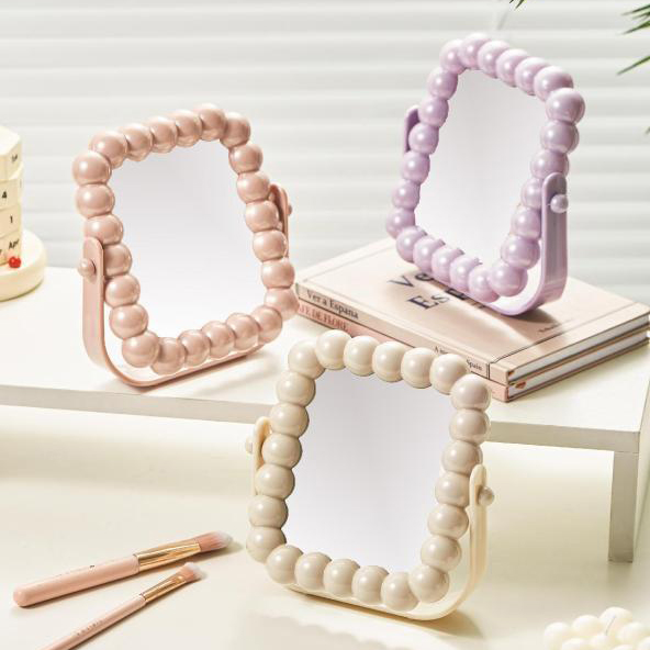 ins pearl double-sided table mirror/mixed
