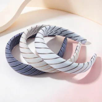 College style striped series headband/mixed