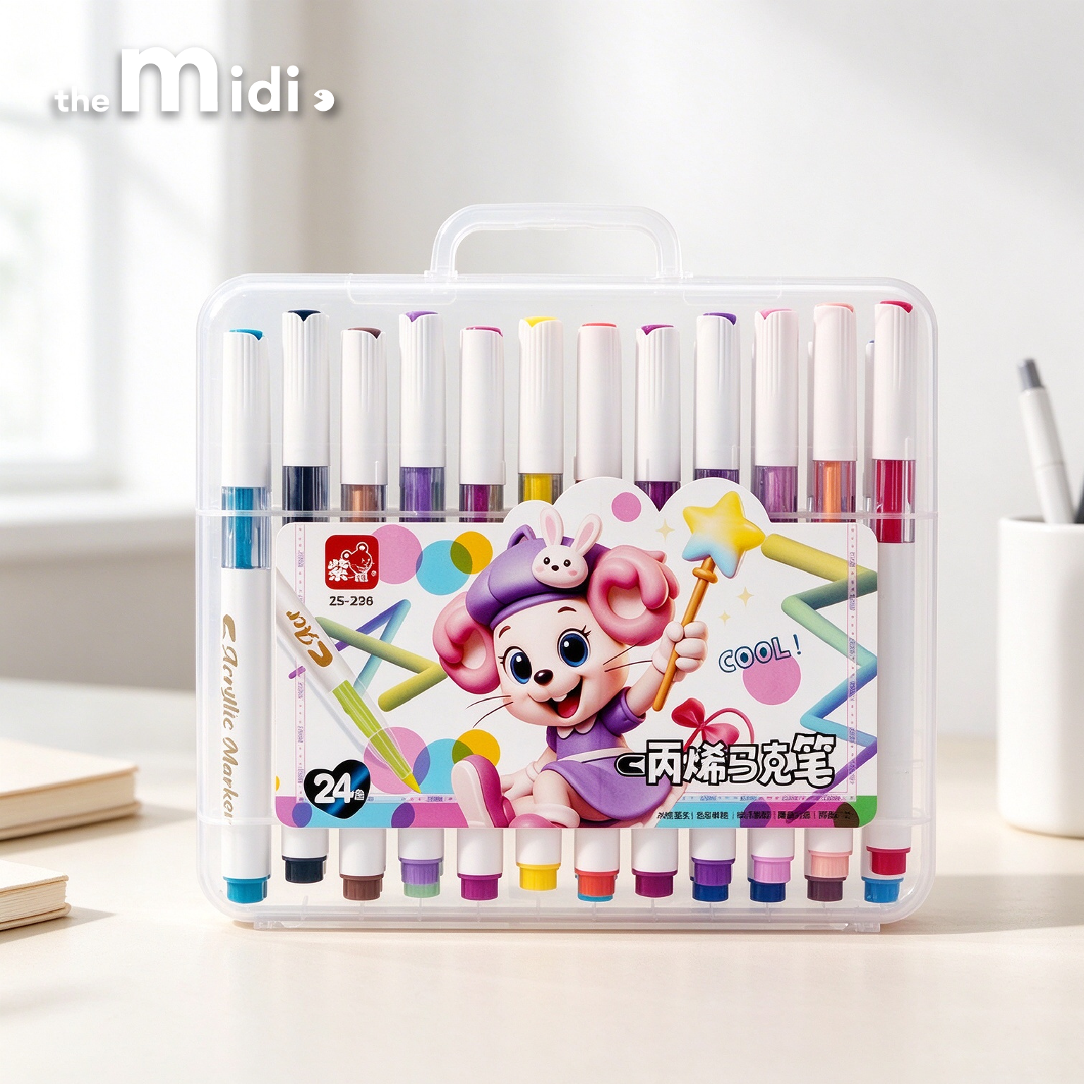 MIDI.FRIENDS student snap-button notebook 19*13cm/pink