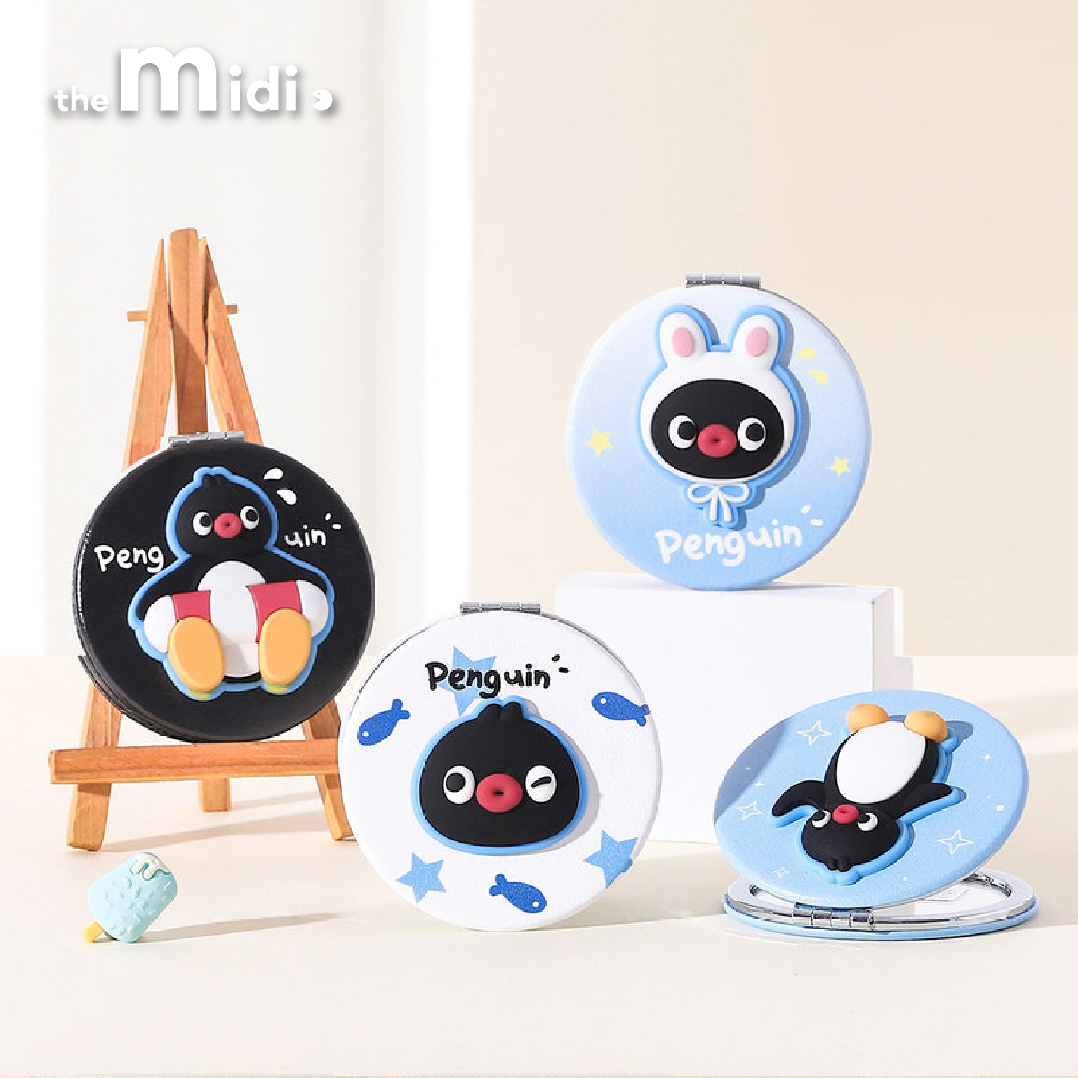 Mianmian crushed ice double-sided mirror/mixed