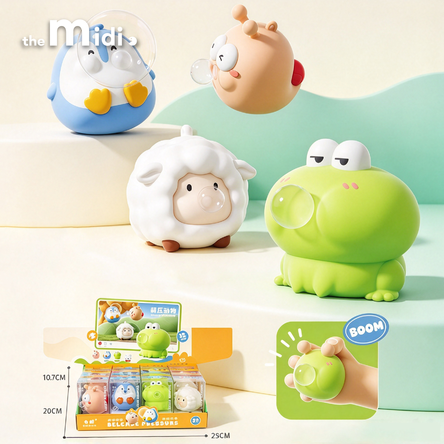 Stress Relief Bubble Blowing Squishy Toy/Mixed
